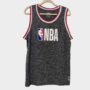 NBA Men’s Basketball NBA Logo Jersey Tank Top Color Gray Size Large